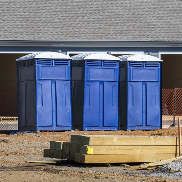 how often are the porta potties cleaned and serviced during a rental period in Sciotodale Ohio